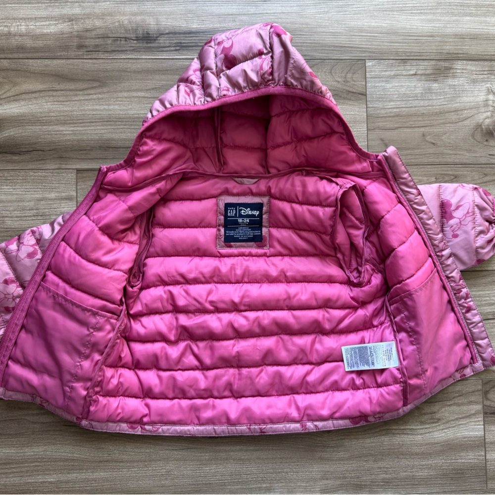 babyGap × Disney Minnie Mouse ColdControl Puffer
Jacket Coat Size 18-24 months - Picture 3 of 7
